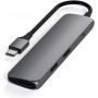 Adaptateur USB-C vers Multiport USB, USB-C et HMDI - Space Grey - SATECHI