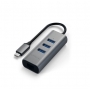 Satechi - Adaptateur USB-C vers Ethernet / 3 x USB 3.0 - Gris Sideral