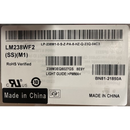 Ecran LM238WF2 SSM1 Apple iMac 24" M1 A2438 A2439 Jaune