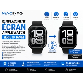 Remplacement Ecran Apple Watch Serie 10 46mm rapide Paris