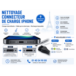Nettoyage Connecteur Charge iPhone