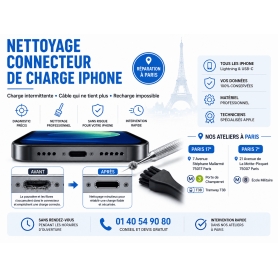 Nettoyage Connecteur Charge iPhone