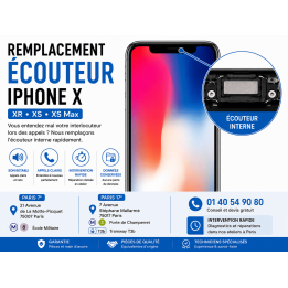 Remplacement Ecouteur iPhone X / XR / XS / XS Max