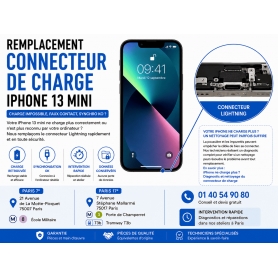 Remplacement Connecteur de Charge iPhone 13 Mini
