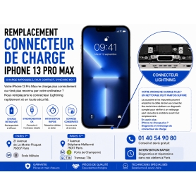 Remplacement Connecteur de Charge iPhone 13 Pro Max