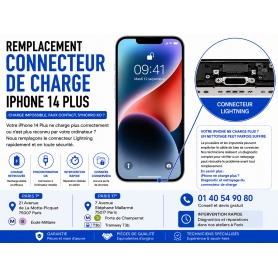 Remplacement connecteur de charge iPhone 14 Plus