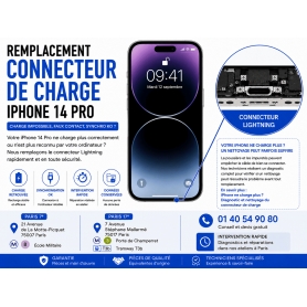 Remplacement Connecteur de Charge iPhone 14 Pro