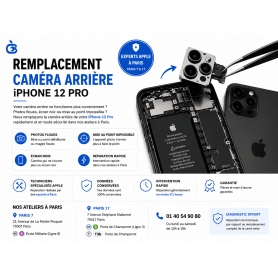 Remplacement Caméra Arrière iPhone 12 Pro