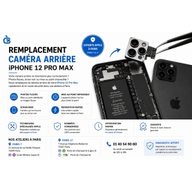 Remplacement Caméra Arrière iPhone 12 Pro Max