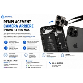 Remplacement Caméra Arrière iPhone 13 Pro Max
