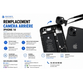 Remplacement Caméra Arrière iPhone 14