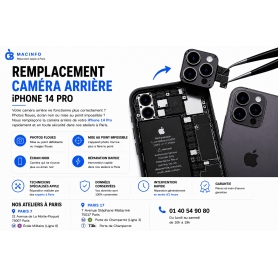 Remplacement Caméra Arrière iPhone 14 Pro