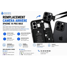 Remplacement Caméra Arrière iPhone 14 Pro Max