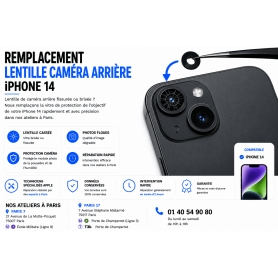Remplacement Lentille Caméra Arrière iPhone 14