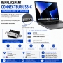Réparation remplacement connecteur USB-C MacBook Pro 14 pouces M1 A2442 Paris