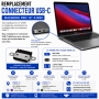 Réparation remplacement connecteur USB-C MacBook Pro 13 pouces A1989 Paris