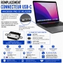 Réparation remplacement connecteur USB-C MacBook Pro 13 pouces M2 A2338 Paris