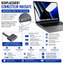 Réparation remplacement connecteur MagSafe 3 MacBook Pro 14 pouces M1 A2442 Paris