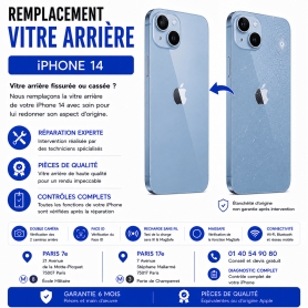 Remplacement Vitre Arrière iPhone 14