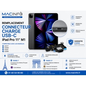 Remplacement Connecteur Charge USB-C iPad Pro 11" M1 A2377 A2459 A2301 A2460