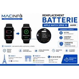 Remplacement Batterie Apple Watch série 10 46mm