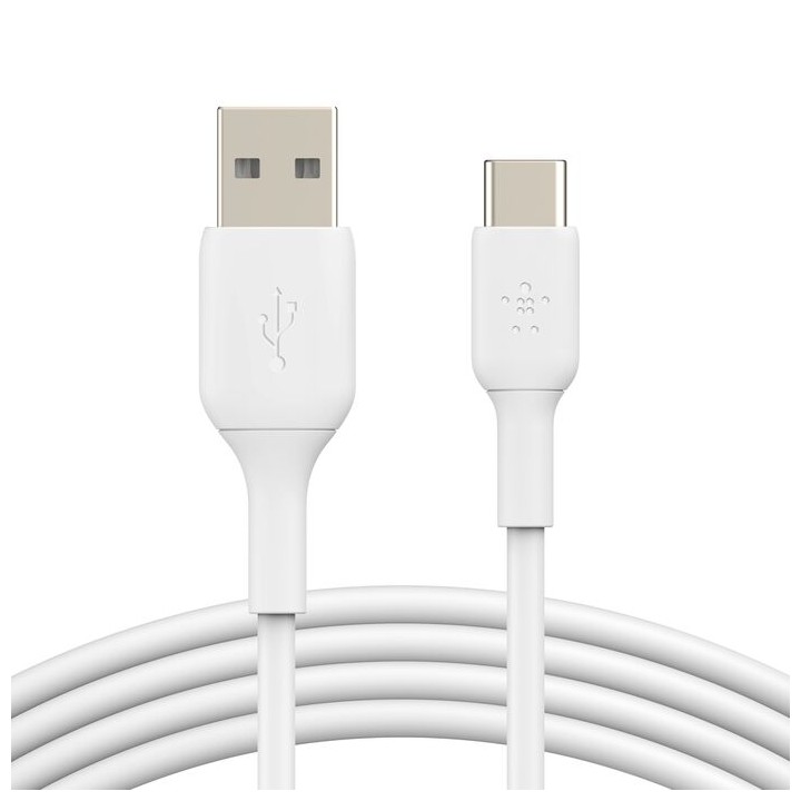 Câble Belkin USB-A vers USB-C 2 m blanc