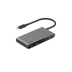 Hub USB-C Belkin 5 ports HDMI 4K 60 Hz gris
