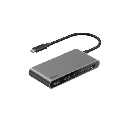 Hub USB-C Belkin 5 ports HDMI 4K 60 Hz gris