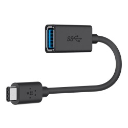 Adaptateur Belkin USB-C vers USB-A USB 3.0 noir