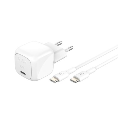Chargeur Belkin USB-C 30 W avec câble USB-C 1 m