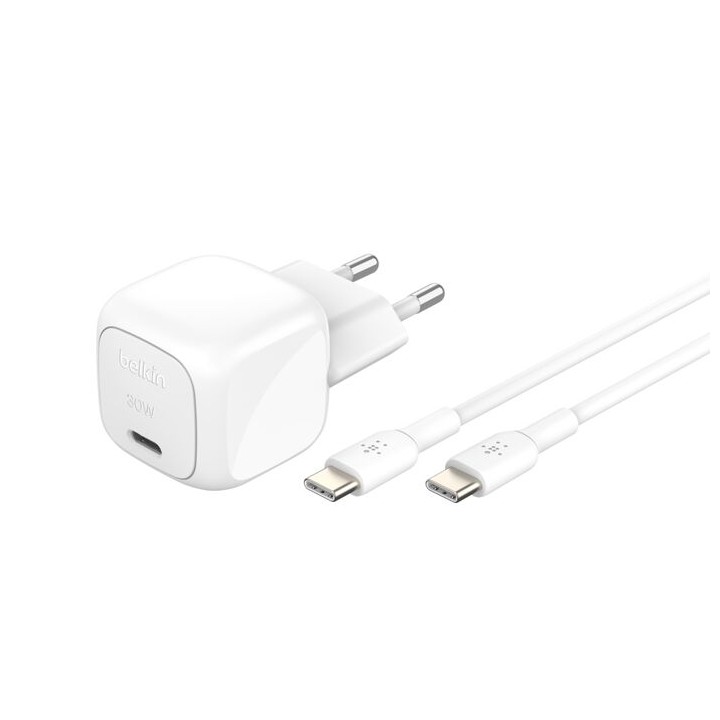 Chargeur Belkin USB-C 30 W avec câble USB-C 1 m