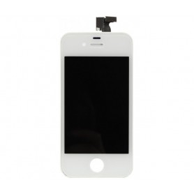 Ecran Apple iPhone 4 Original LCD + vitre tactile assemblé chassis blanc