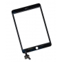 Vitre tactile Apple iPad mini 3 A1599 A1600 Noir +Sticker de fixation assemblée