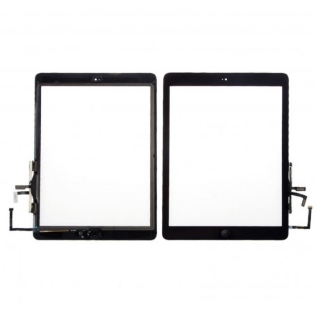 Vitre tactile Apple iPad Air 1 / iPad 5 Ecran Noir + bouton Home + stickers