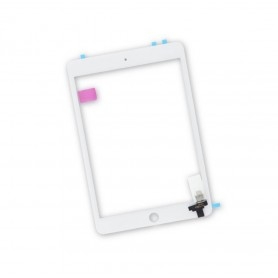 Vitre Tactile Apple iPad mini 3 A1599 A1600 Ecran Blanc + Stickers Fixation