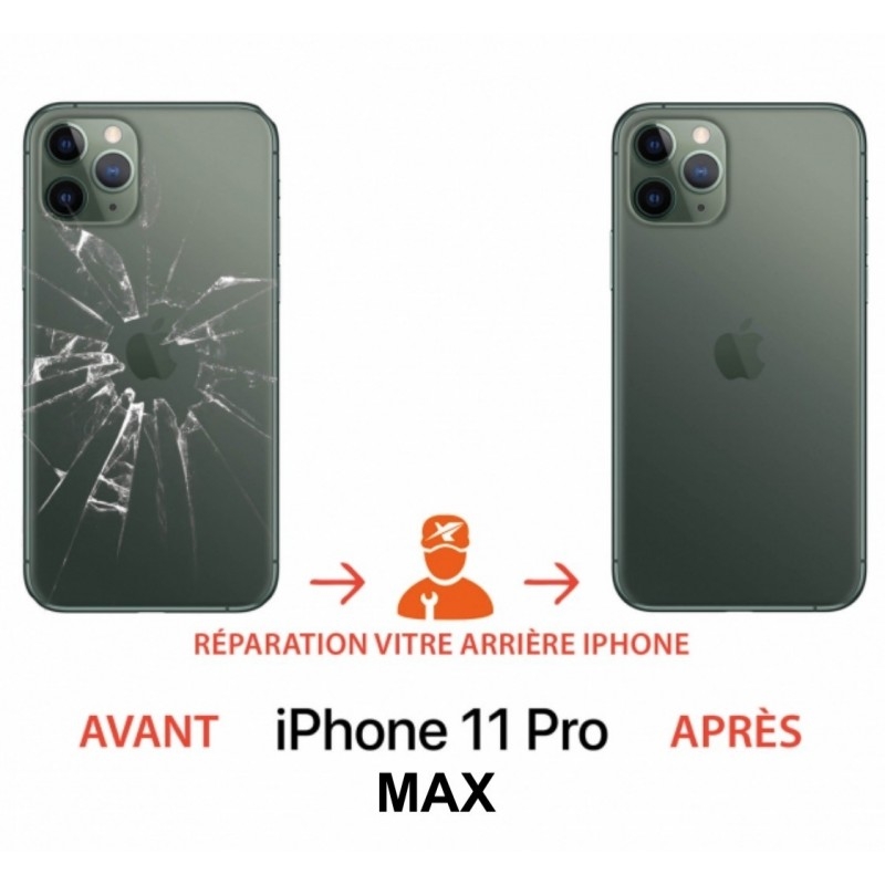 Forfait Réparation Remplacement Vitre Arrière Apple iPhone 11 / 11 Pro / 11  Pro Max