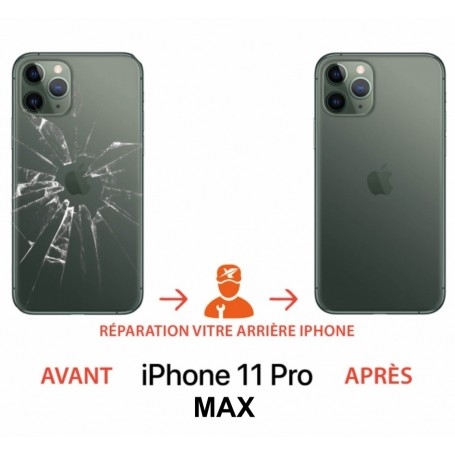 Vitre arrière neuve pour iPhone 11 Pro Max Or