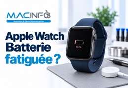 Réparation batterie Apple Watch : symptômes, diagnostic et solutions