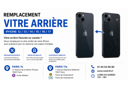 Vitre arrière iPhone cassée : que faire, quels risques et où la remplacer à Paris ?